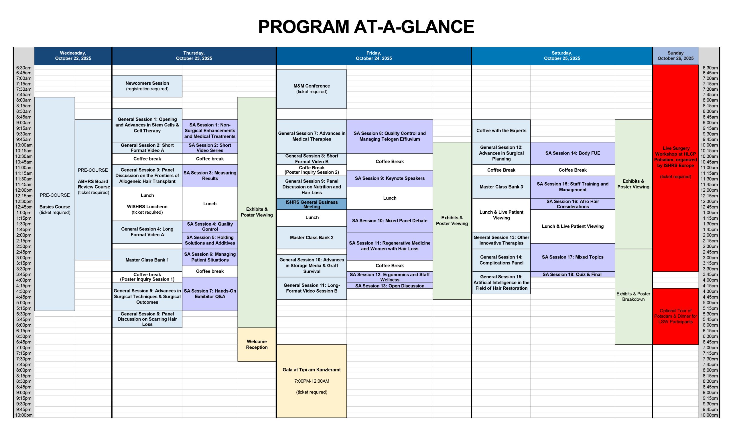 program at a glance 33rdberlin 07 09 25 program at a glance 33rdberlin 07 09 25